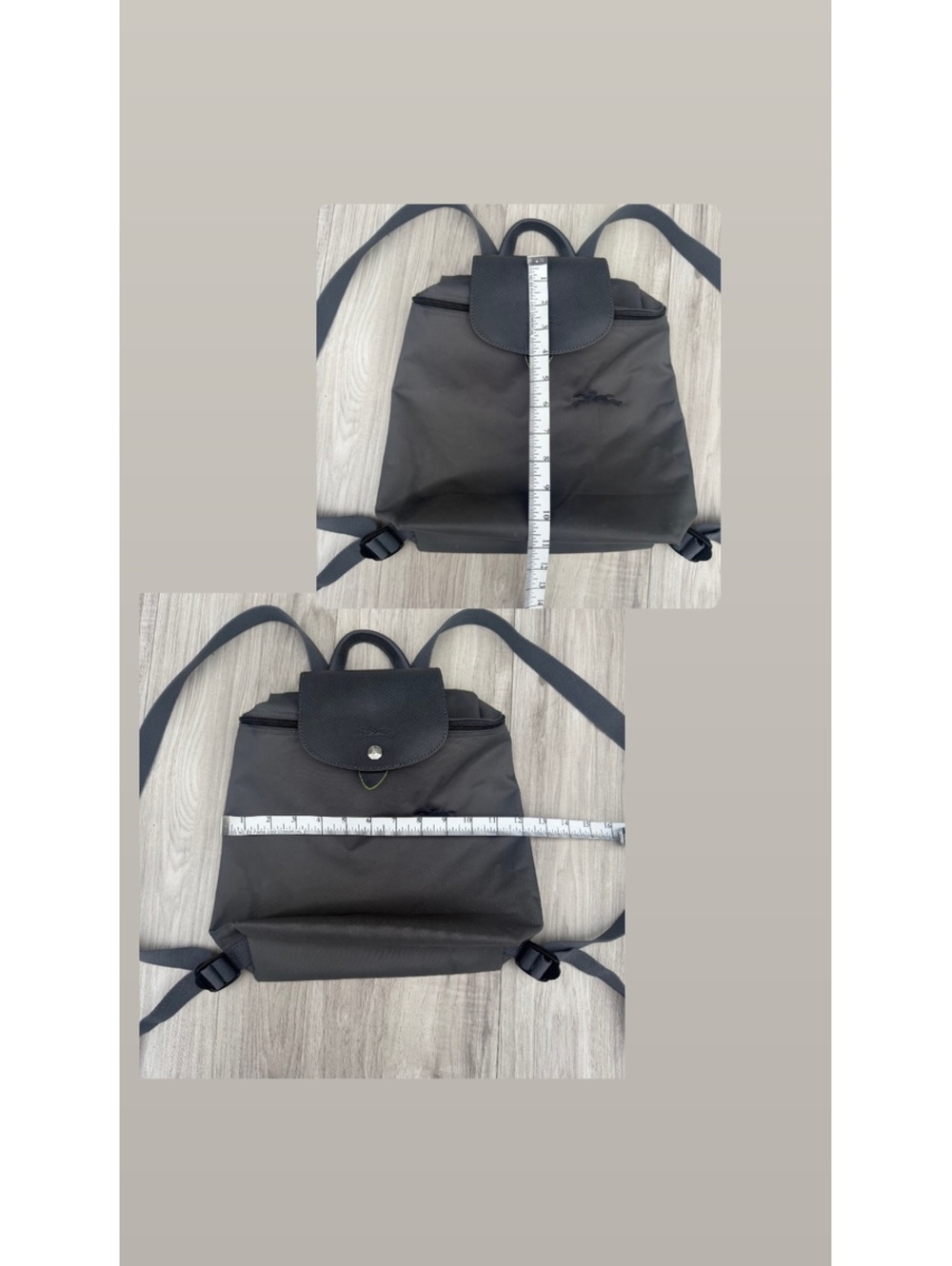 Longchamp Le Pliage Backpack In Gray - Picture 8 of 8